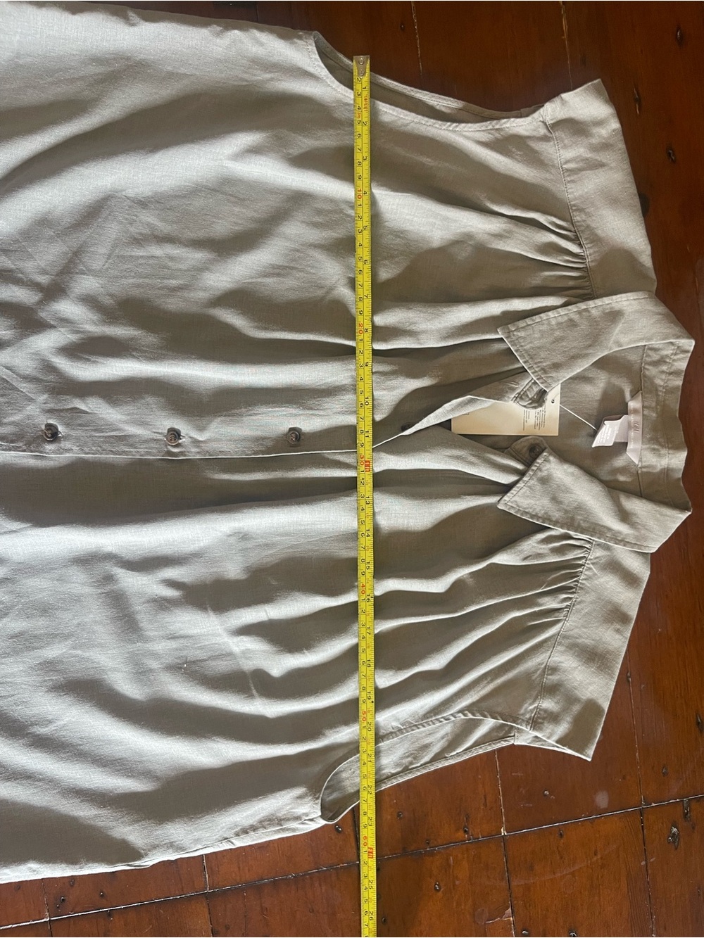 H&M Linen Blend Sleeveless Shirt. - Picture 6 of 7